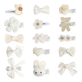 AWSOLAR 15Pcs Baby Girl Hair Clips, Baby Barrettes, Baby Hair Clips for Toddler Girls Gifts