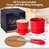 Zafero Butter Crock - Butter Dish with Lid for Countertop,
