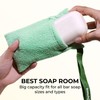 ZOMCHI 2 Pieces Bar Soap Saver Bags with Different Roughness,