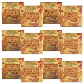 Greenwich Bay Mini Botanical Soap Bars – 12 Pack 1.9 oz Each – Individually Wrapped Guest Soaps for Airbnb, Spa, Travel, Bath – Travel Size Bar Soap Set, Harvest Apple