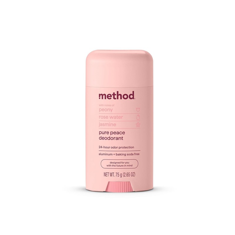 Method Deodorant, Pure Peace, Rose Water, Peonies + Pink Sea