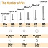 Mr. Pen- Bolts, Nuts, and Washer Assortment Kit, 226 pcs,