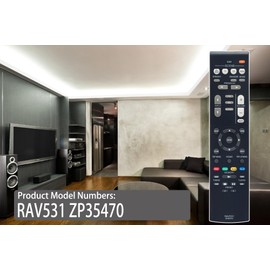 Allimity Replacement Remote RAV531 ZP35470 fit for Yamaha AV Receiver RX-V381 RX-V381BL HTR-3068 YHT-3920 YHT-3920UBL YHT-4920 YHT-4920UBL YHT-3920BL YHT-4920BL RX-V383 HTR-3071 HTR-3069