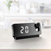 Projection Alarm Clock 360 Degree Flexible Adjust Creative LED Mirror