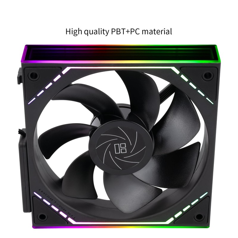 Thermalright TLM12QR,Wireless Splicing Chassis Fan,Building Block Splicing Fan,Infinity Mirror ARGB