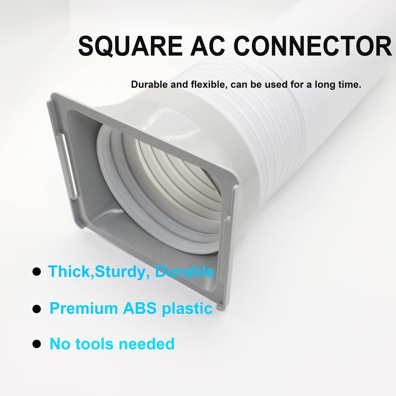 Portable Air Conditioner Exhaust Hose Coupler Window Adapter A/C Connector,