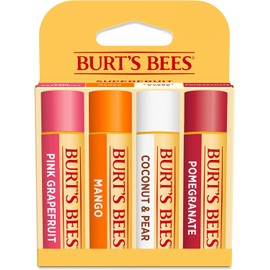 Burt's Bees Bálsamo Labial Sabor a Frutas - Superfruit Lipbalm - Pack x4