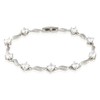 RIZILIA Tennis Bracelet & Round Cut CZ [White Cubic Zirconia]