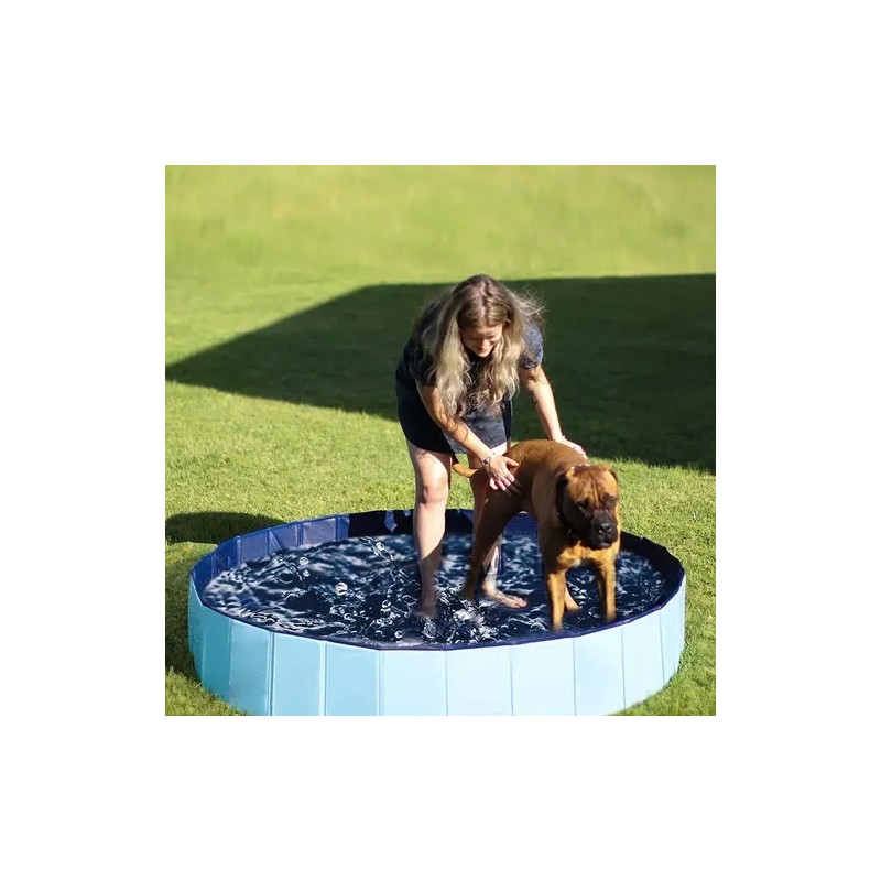 Alberca Plegable Piscina Perro Mascota Bañera Baño160cm
