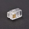 sourcing map Telephone Modular Plug Male RJ11 Connectors, Copper Core