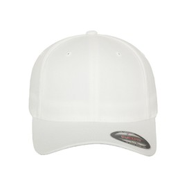 Flexfit Mens Wooly Combed Baseball Cap, White, L-XL UK
