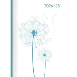 Campustimer Blowballs - A6 Semester Planner - Student Calendar 2024/2025 - Note Book - Weekly - Dandelion - Alpha Edition