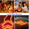 Solar Tea Lights,6PCS Waterproof Solar Power Tealights Outdoor,Flameless Flickering LED