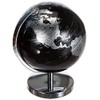 Lesser & Pavey Black & Silver World Globe, Metal, 19cm