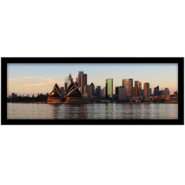 PEALSN 8x24 Picture Frame Black, Photo Frame for Wall Mounting Display Horizontally or Vertically Hanging, 1 Pack