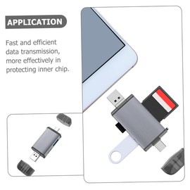 TEHAUX OTG Card Reader USB C Memory Card Writer Supports USB OTG for Mobile Devices Automatic Device Recognition Compatible with Android and More