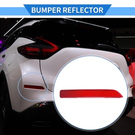 VekAuto Bumper Reflector Compatible for Nissan Murano 2016-2023, Durable ABS Plastic Red Rear Left Bumper Reflector Side Marker