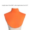 TERNCOEW Womens Turtleneck Fake Collar Islamic Hijab Extensions Solid Color