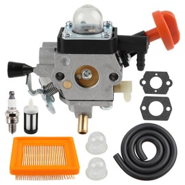 GoaMotors 4180-120-0615 Carburetor with 4180 141 0300 Air Filter Kit Fit for Stihl FS91 FS91R FS111 FS89 Brushcutter,HT102 HT103 Pole Pruner, KM91R KM111R Kombi Engine, FC91 FC96 FC111 Lawn Edger