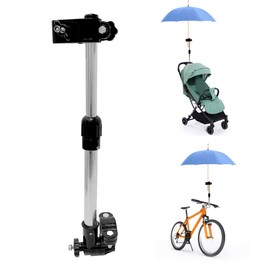 QIYAT Umbrella Holder for Stroller Angle Adjustable Bike Umbrella Mount Swivel Connector Handle Bar Frame Stand, Baby Infant Chair Wheelchair Accessories
