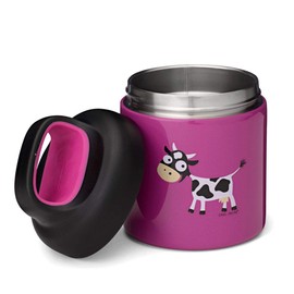 Carl Oscar Small Insulated Bottle for Soup, Fruit Salad, Pasta, etc. for Children, Made of Stainless Steel, Double Walled, Pink, Diameter 8.7 x 13.5 cm, 0.3 L