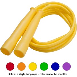 Champion Sports Licorice Jump Rope for Fitness, Assorted Colors - Speed Jump Ropes with Contoured Handles for Exercise, Cross Training, Boxing - Single Premium Skipping Rope for Kids, Adults