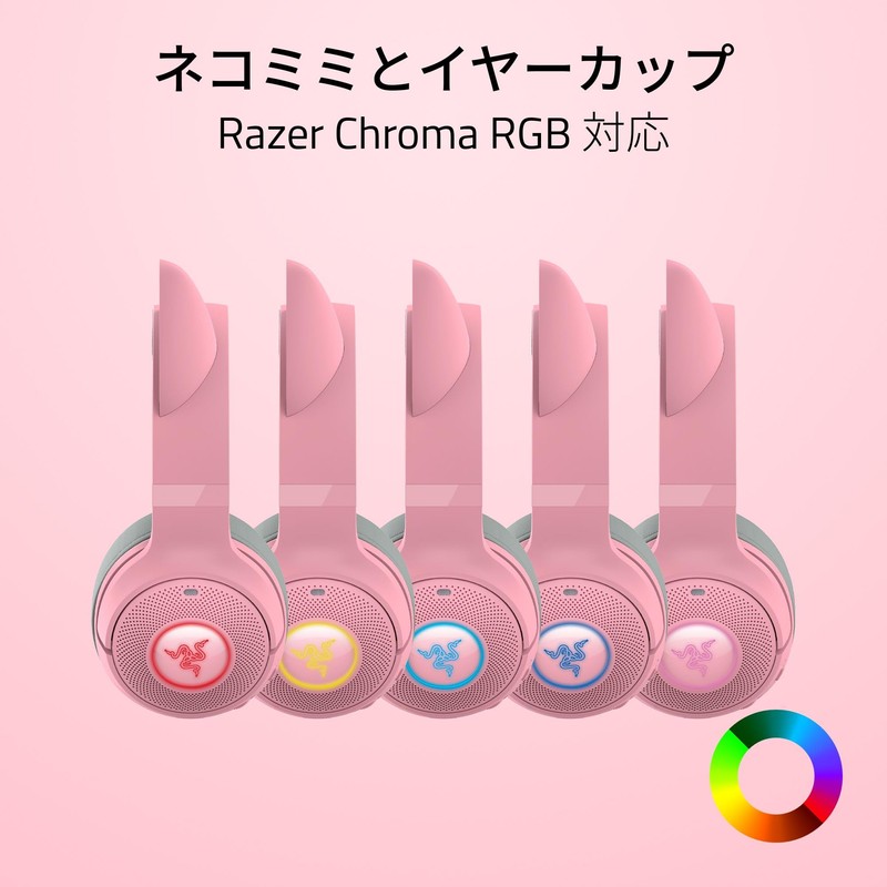 Razer Razer Kraken Kitty V2 BT Quartz Pink with Cat