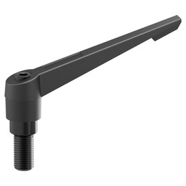 Skweawert Clamping Lever Handles, M12 x 25mm Male Thread, Adjustable Quick Release Locking Rotating Screw Bolt Stud Knobs Apply for Lathe Machinery, Black