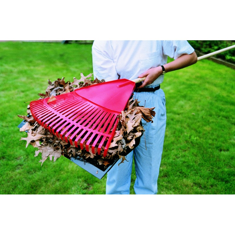 Emsco Group Leaf Rake and Utility Pan Combo Pack –