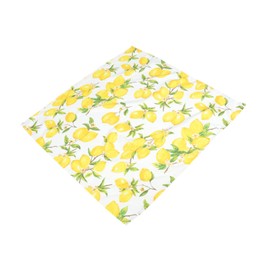 Abaodam Outdoor Tablecloth Lemon Print Summer Rectangle Easy Wash Stylish for Home Family Wedding Event