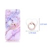 lenoup Transparent Heart Cell Phone Ring Holder Kickstand,Bling Bling Sparkle