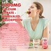 2 Pack Calcium Citrate Gummies 1200 mg, Calcium Supplement for