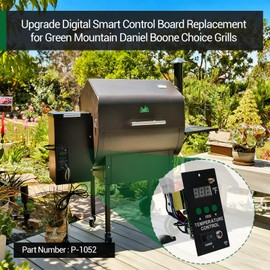 Upgrade WiFi Smart Digital Control Board Replacement Parts for Green Mountain Daniel Boone Choice Grills, Part Number: P-1052 Comes with Thermal Temperature Sensing Probe