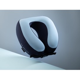 BE RELAX "New Comfy Cloud Premium Memory Foam Wellness Pillow. Designed in Paris. (Blue)