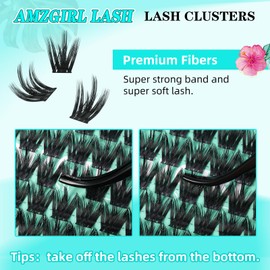 Lash Clusters Wet Look 168Pcs Eyelash Cluster Ultra-Thin Lash Band Eyelashes Extensions Spiky Anime Wide Span Lashes(Orchid,D-14mm)