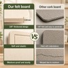 Baysola Beige Small Felt Bulletin Board for Wall 24 x