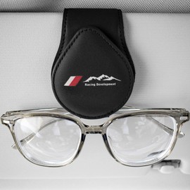 HZSZKYK Car Sunglass Holder, Genuine Leather Magnetic Glasses Hanger Mount Holder for Toyota Series & More Eyeglasses Sunglasses Clip Visor Accessories