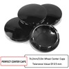 RTrhinotuning 4 PCS 76.2 mm Wheel Center Caps Compatible with