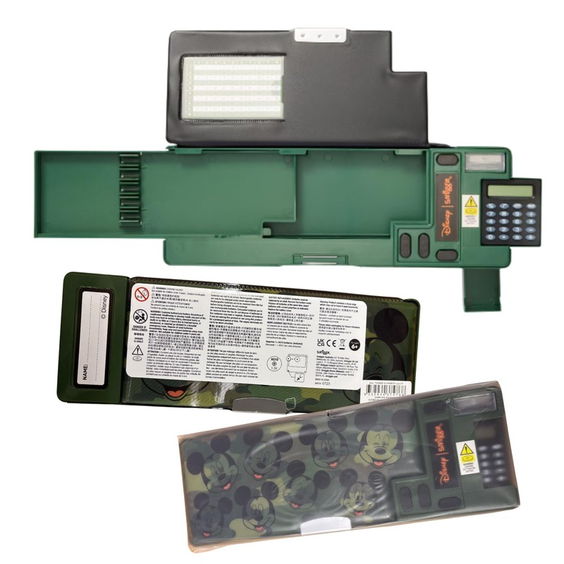 Green Camouflage Pop-Out Pencil Case – Multi-Compartment Kids’ Stationery Organiser