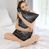 Cotpna Satin Pillowcase for Hair and Skin Retro Black Damask