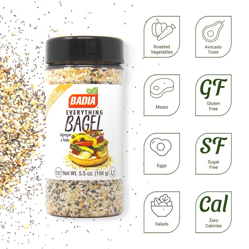 Badia Everything Bagel Seasoning Blend, 5.5 oz - Sesame Seed,