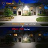 Onforu 75W Flood Lights Outdoor, 7000LM Brightness Security Lights Switch