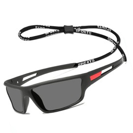 Mens Reading Glasses Transition Sunglasses Photochromic full lens Reader for cycling Vintage Sports Square Eyewear frame (black red, 3.0, multiplier_x)