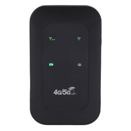 Depisuta 4G 5G LTE Mobile Hotspot | 300Mbps High Speed | Portable WiFi Hotspot | Card Slot Color & LED Display Screen | Travel Router for Home, Office | Supports 10 Devices