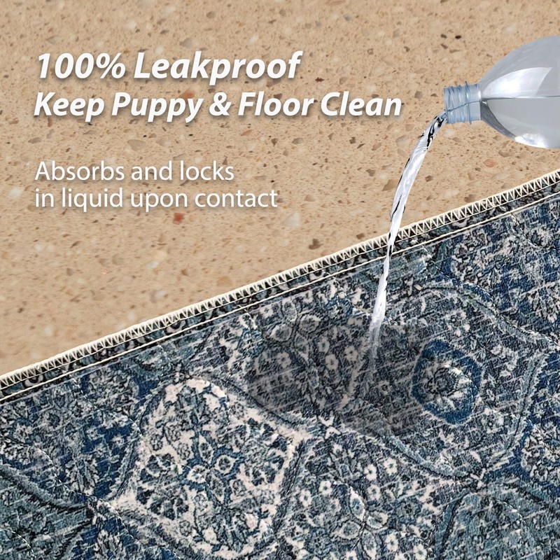 nunubaby Washable Pee Pads for Dogs, Stylish, Non-Slip and Leak-Proof