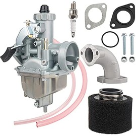 VM22 26m Carburetor with Air Filter Intake Compatible with Pipe Pit Dirt Bike Motorcycle 110cc 125cc 140cc Lifan YX Zongshen Pit Dirt Bike CRF70 XR50 KLX BBR Apollo Thumpstar Braaap Atomic DHZ SSR