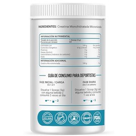 Restart Creatina Monohidratada Micronizada Sin Sabor | Redefinimos el Estándar en Suplementación | 100% Pura, Sin Aditivos, Alta Disolución | Creatina