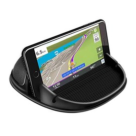 Car Phone Holder – Non-Slip Silicone Dashboard Mat, Universal Cell Phone Holder for Car, Secure Mount for Mobile Phones & Tablets