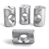 M6 (6mm x 16mm) Symmetric Furniture Barrel Nut Zinc Plated