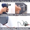 Quebec – Cordomatic Retractable washing line – Heavy Duty Wall